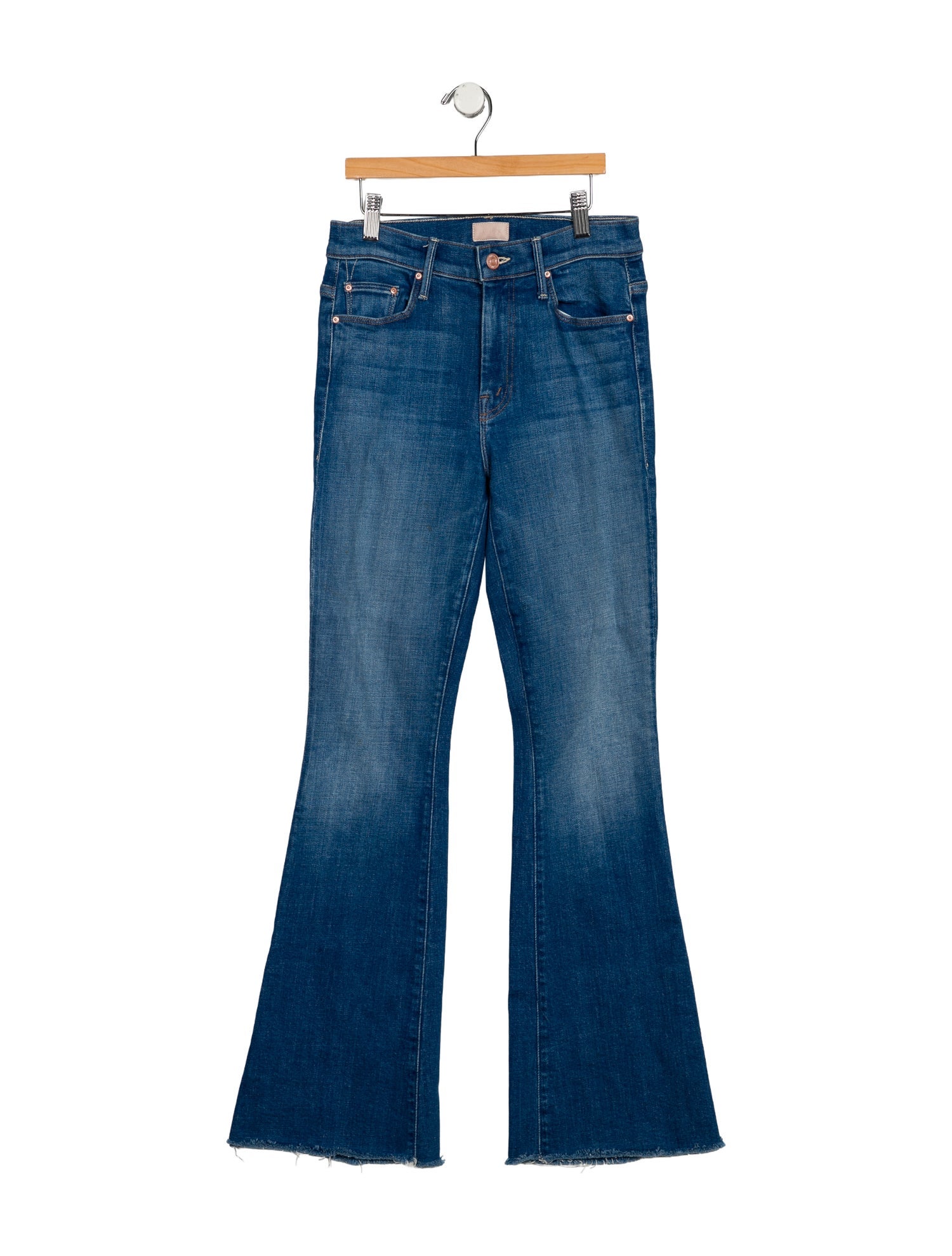 Mother Mid-Rise Wide Leg Jeans
