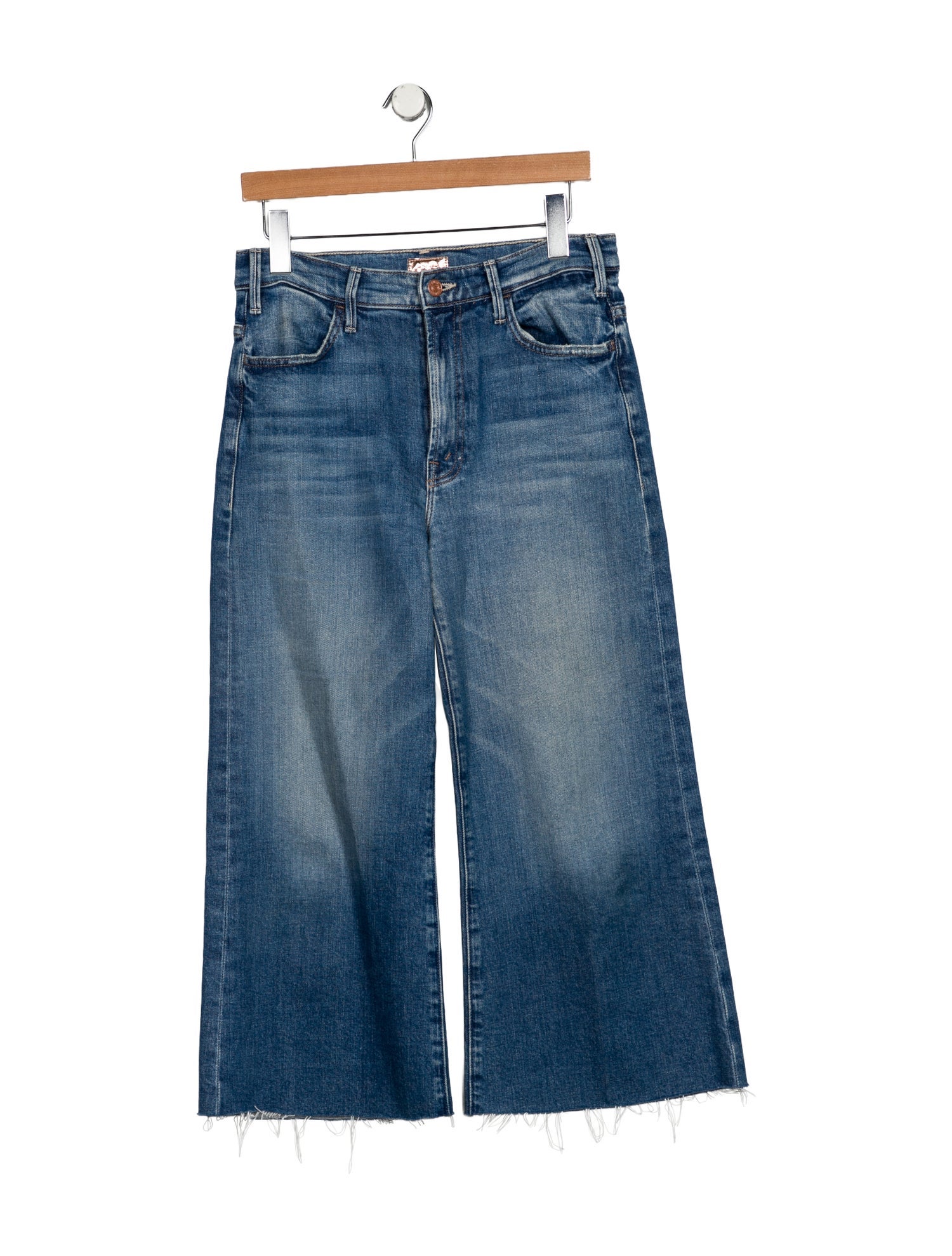Mother Mid-Rise Wide Leg Jeans
