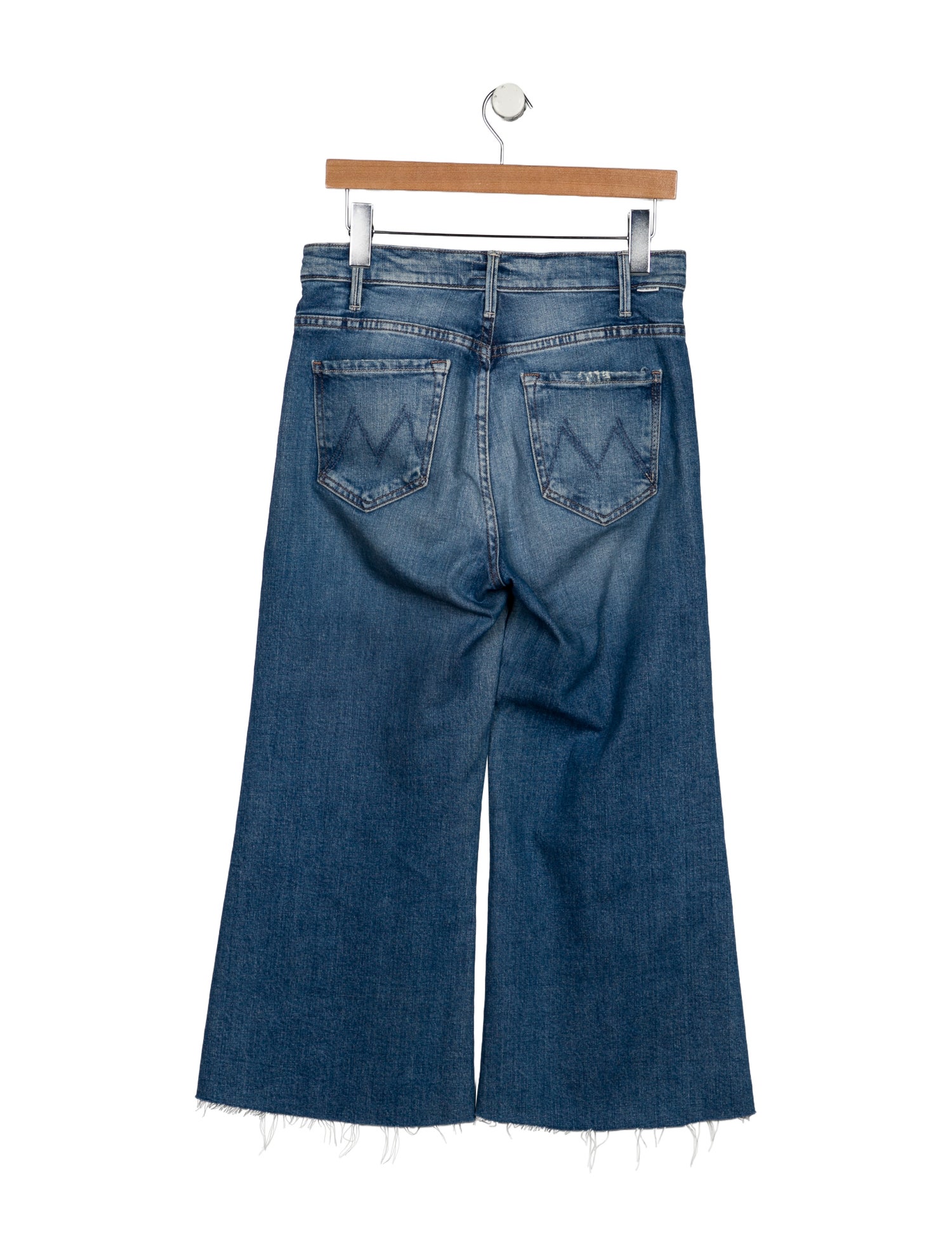 Mother Mid-Rise Wide Leg Jeans