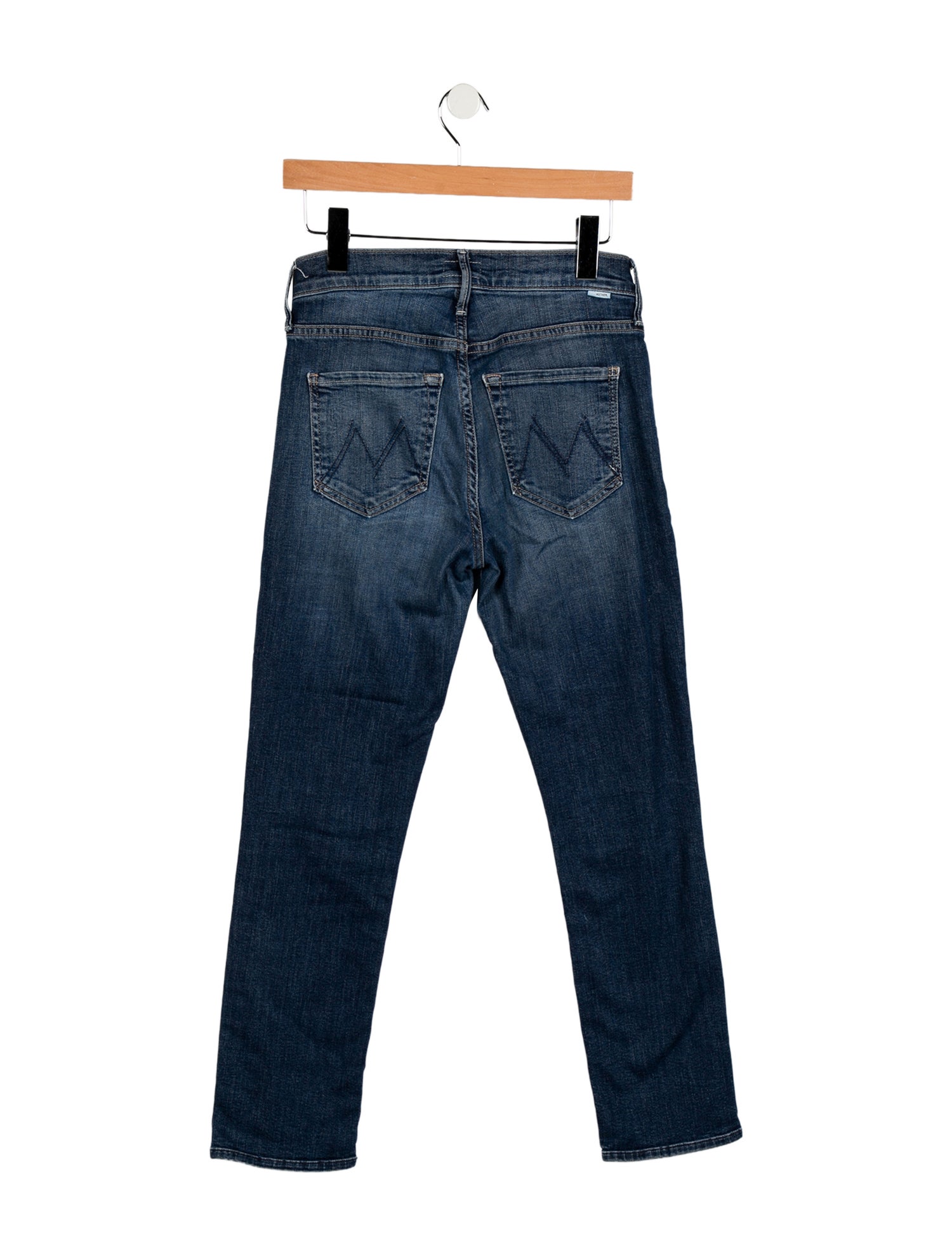 Mother Mid-Rise Straight Leg Jeans