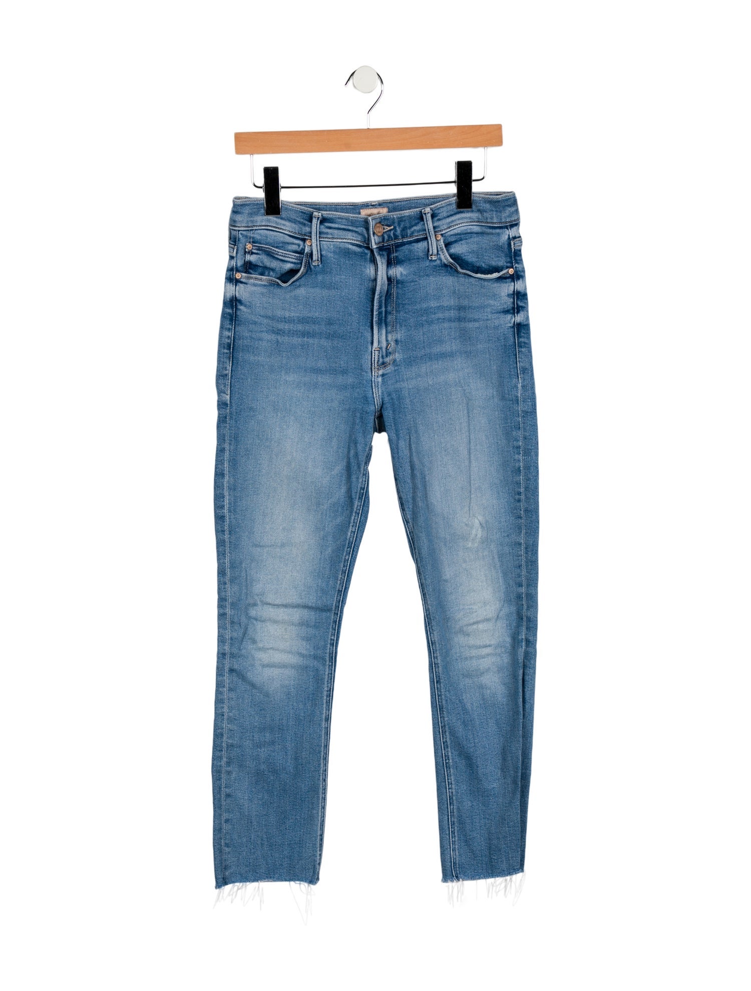 Mother Mid-Rise Straight Leg Jeans