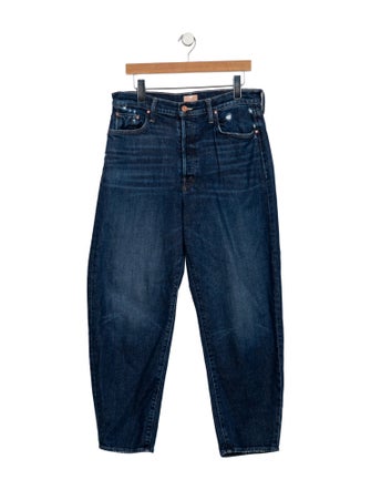 Mother High-Rise Straight Leg Jeans