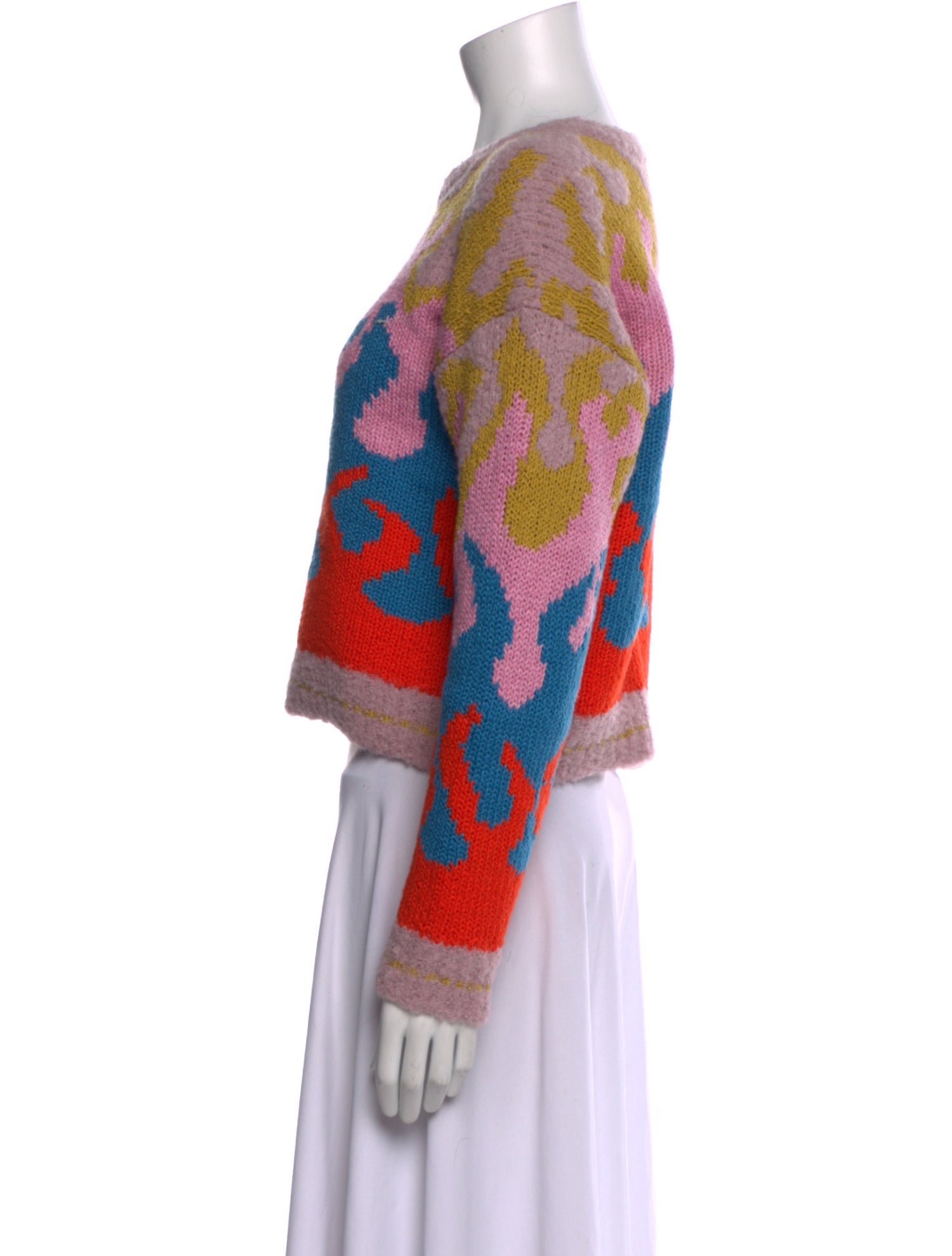 Mother Printed Crew Neck Sweater