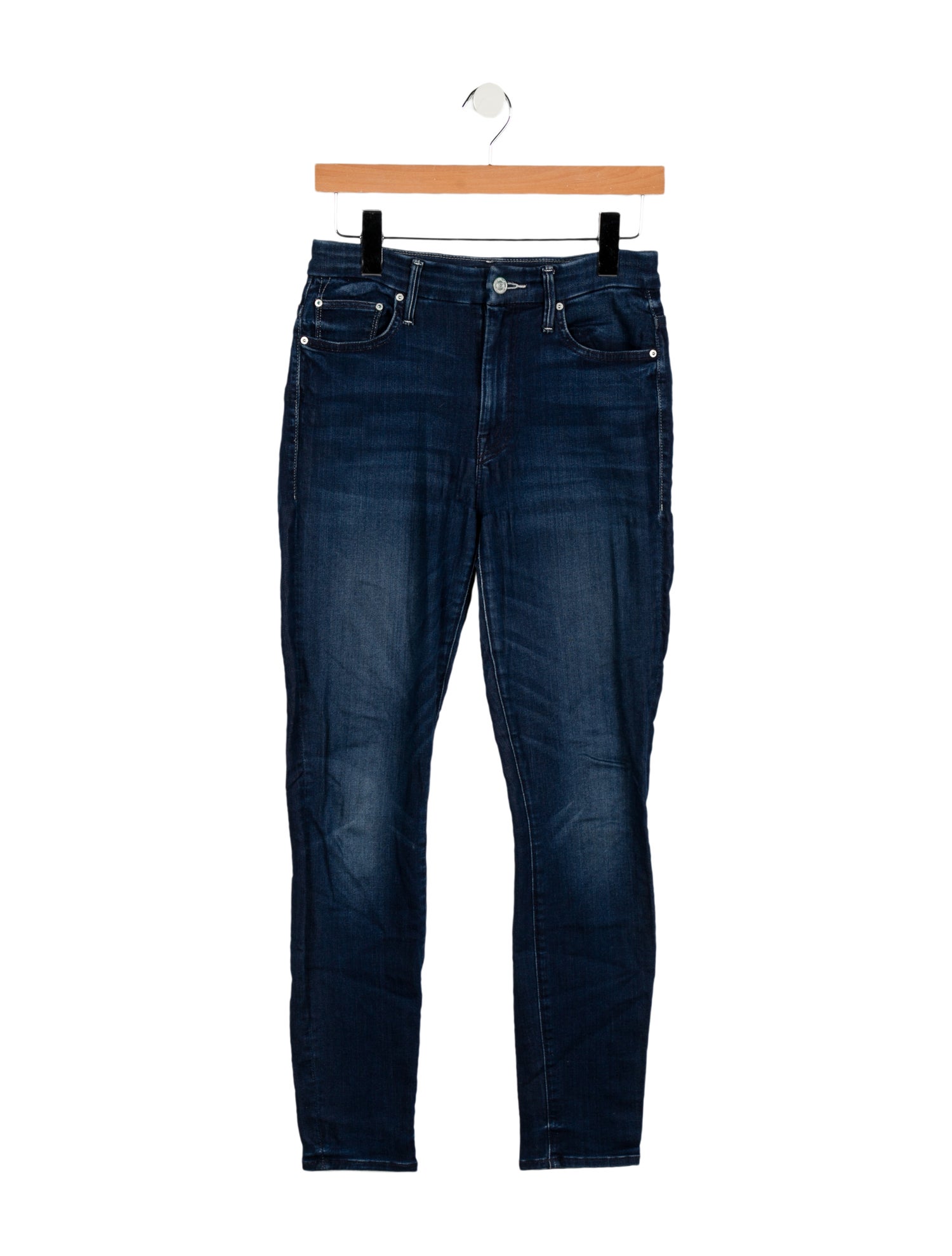 Mother Mid-Rise Skinny Leg Jeans