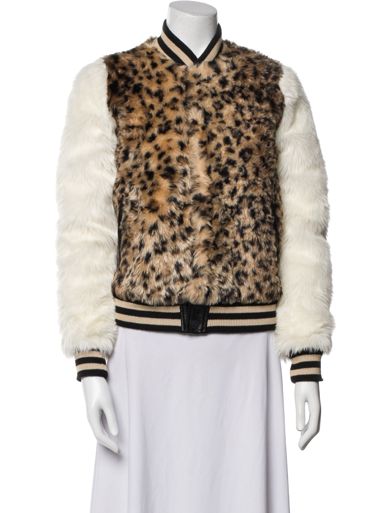 Mother Animal Print Bomber Jacket
