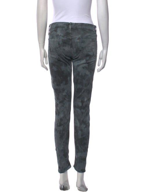 Mother Tie-Dye Print Skinny Leg Pants