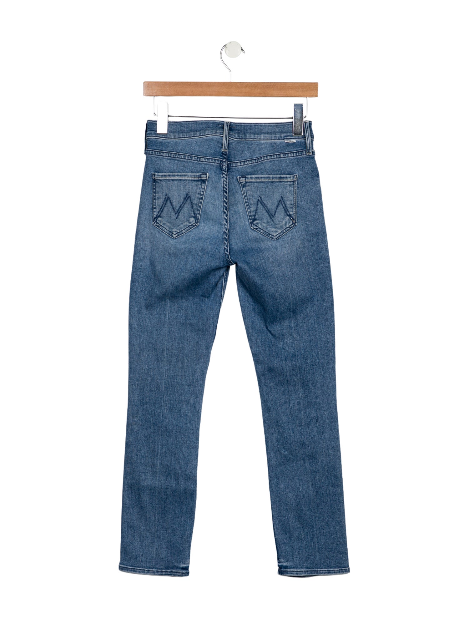 Mother Mid-Rise Straight Leg Jeans