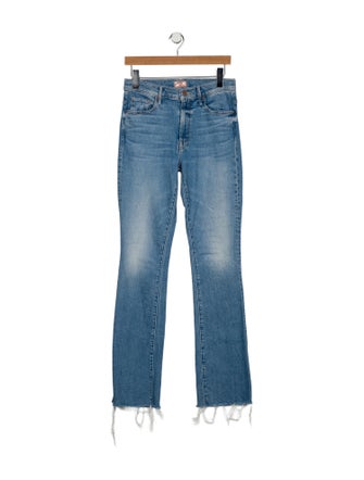 Mother Mid-Rise Straight Leg Jeans
