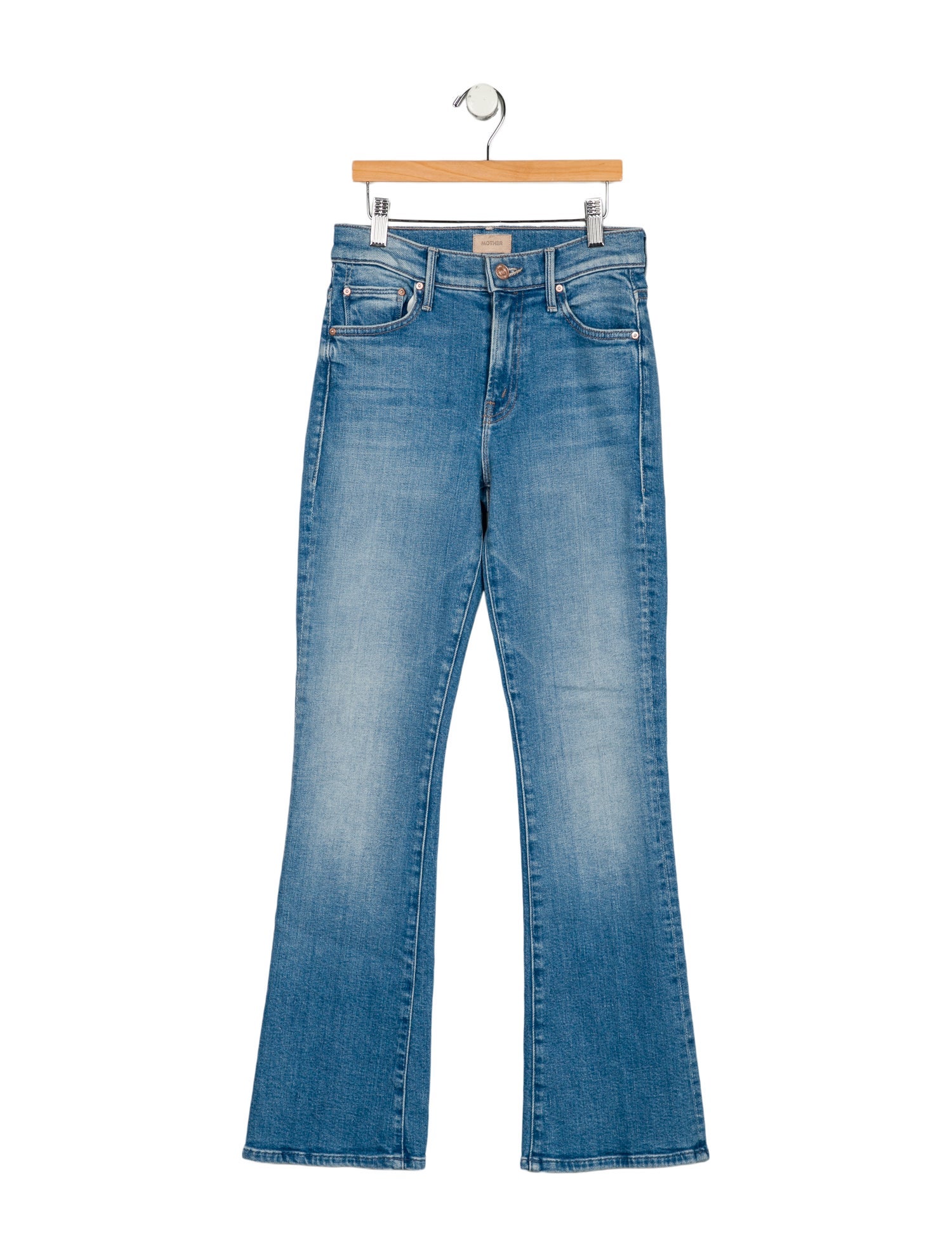 Mother Mid-Rise Straight Leg Jeans
