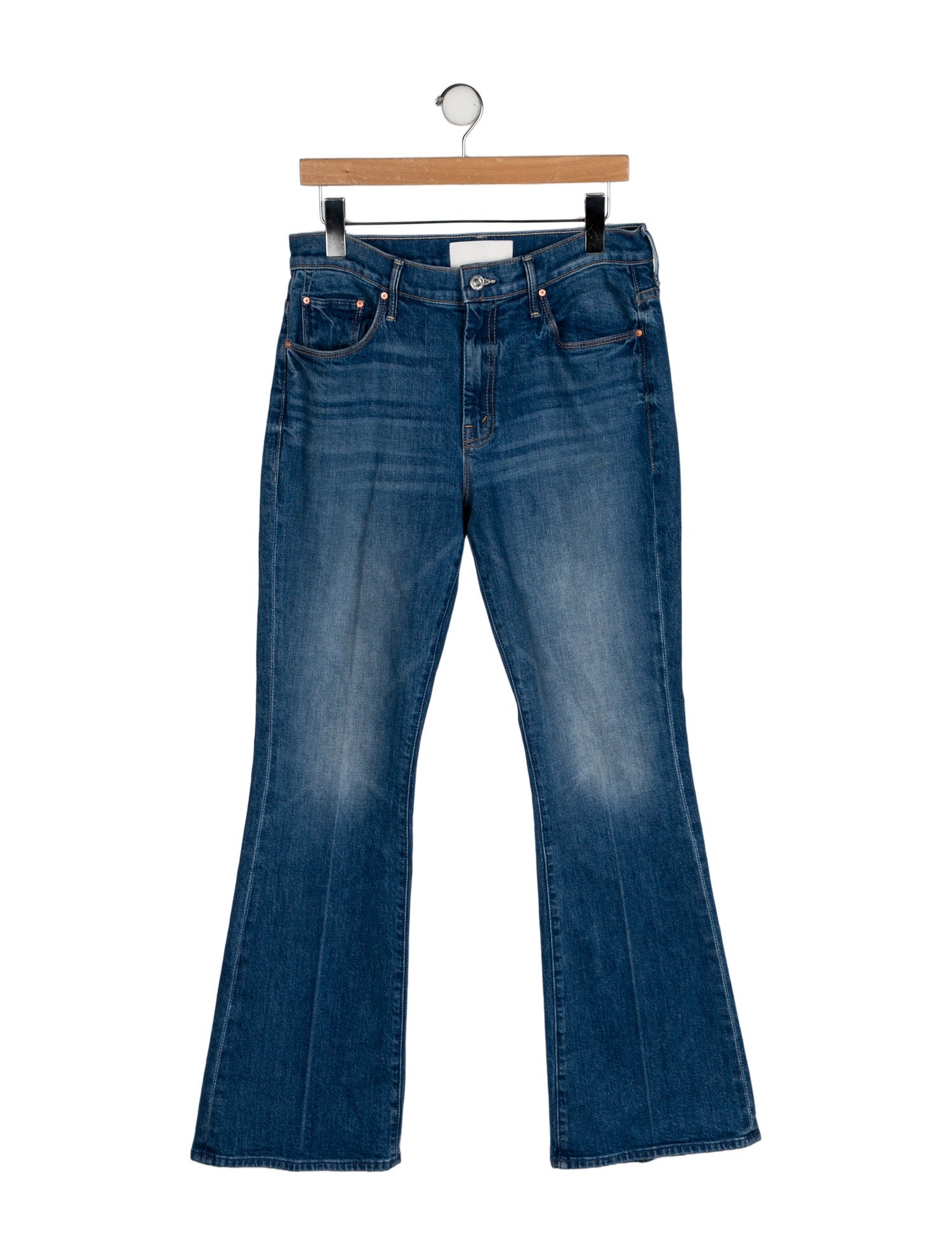 Mother Mid-Rise Wide Leg Jeans