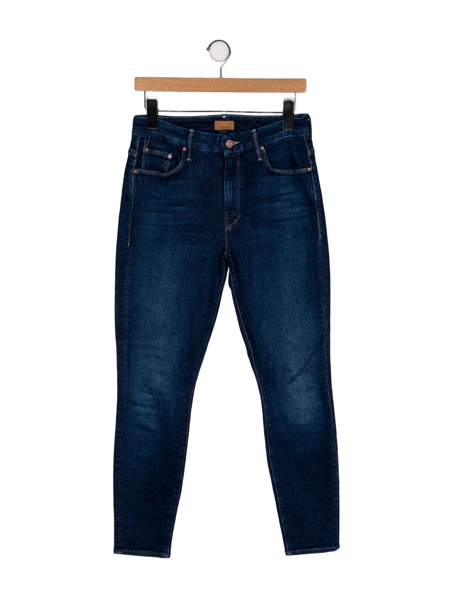 Mother Mid-Rise Skinny Leg Jeans