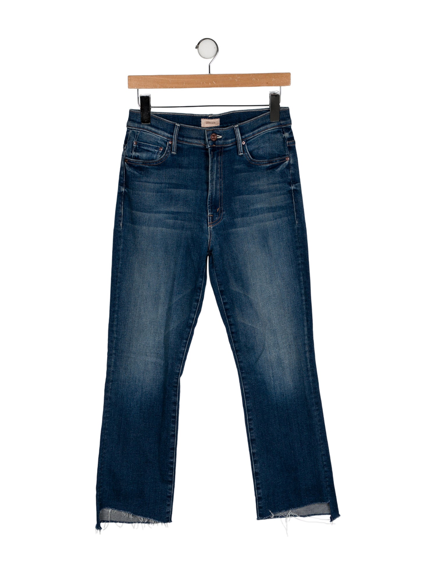 Mother Mid-Rise Straight Leg Jeans