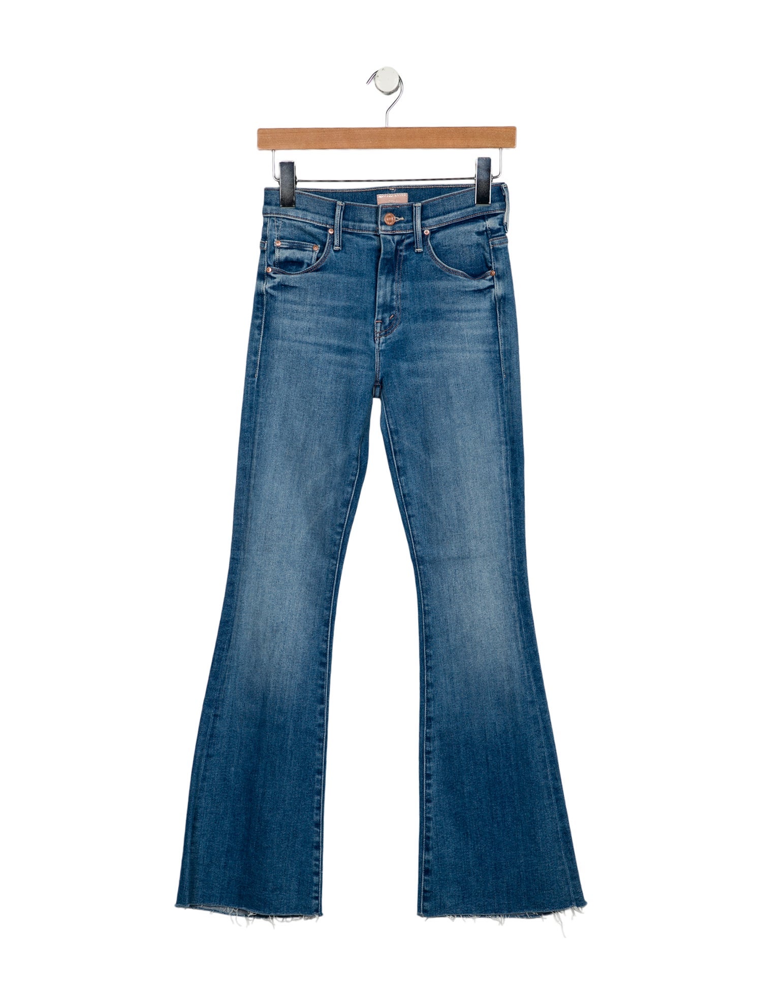 Mother Mid-Rise Wide Leg Jeans