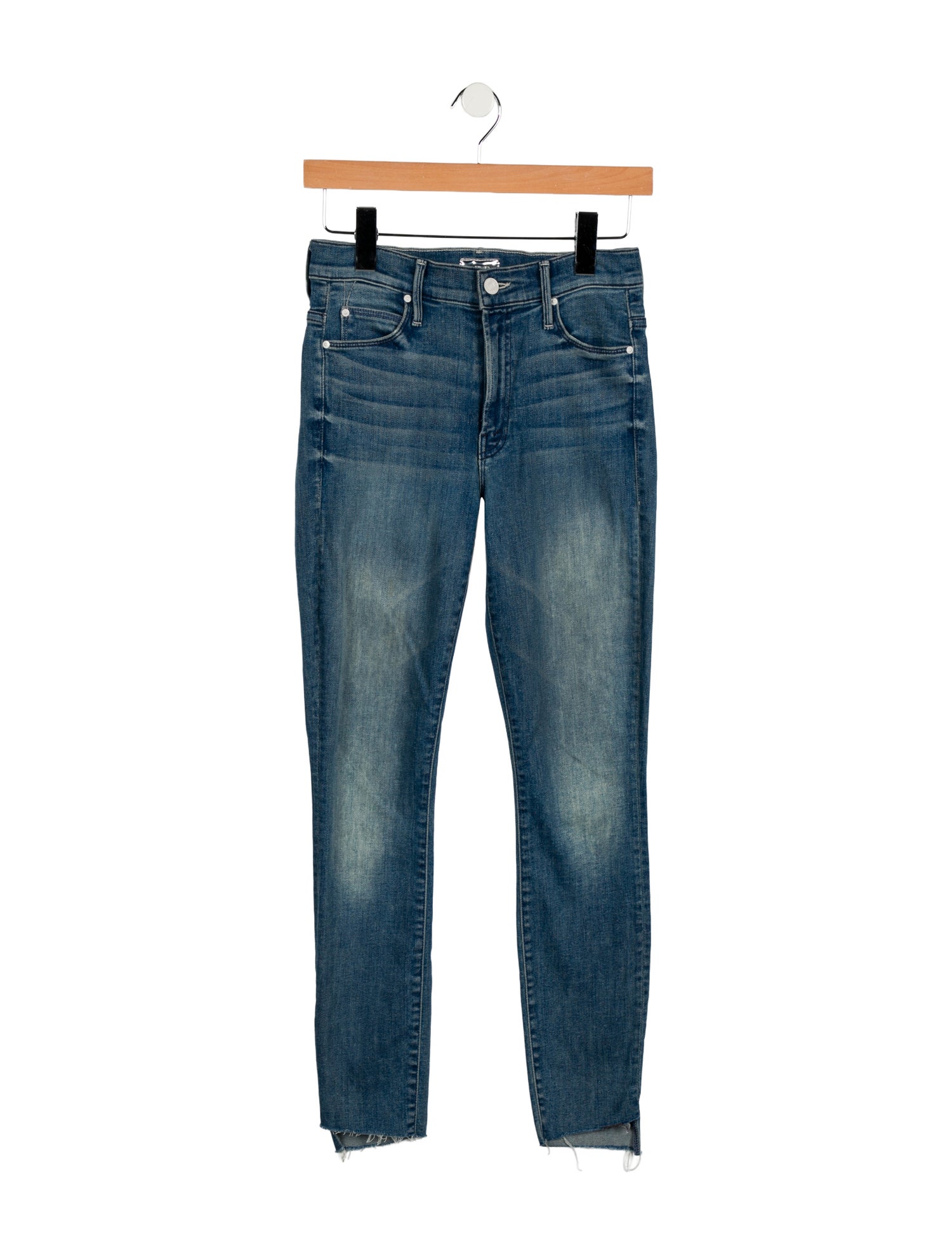 Mother Mid-Rise Skinny Leg Jeans