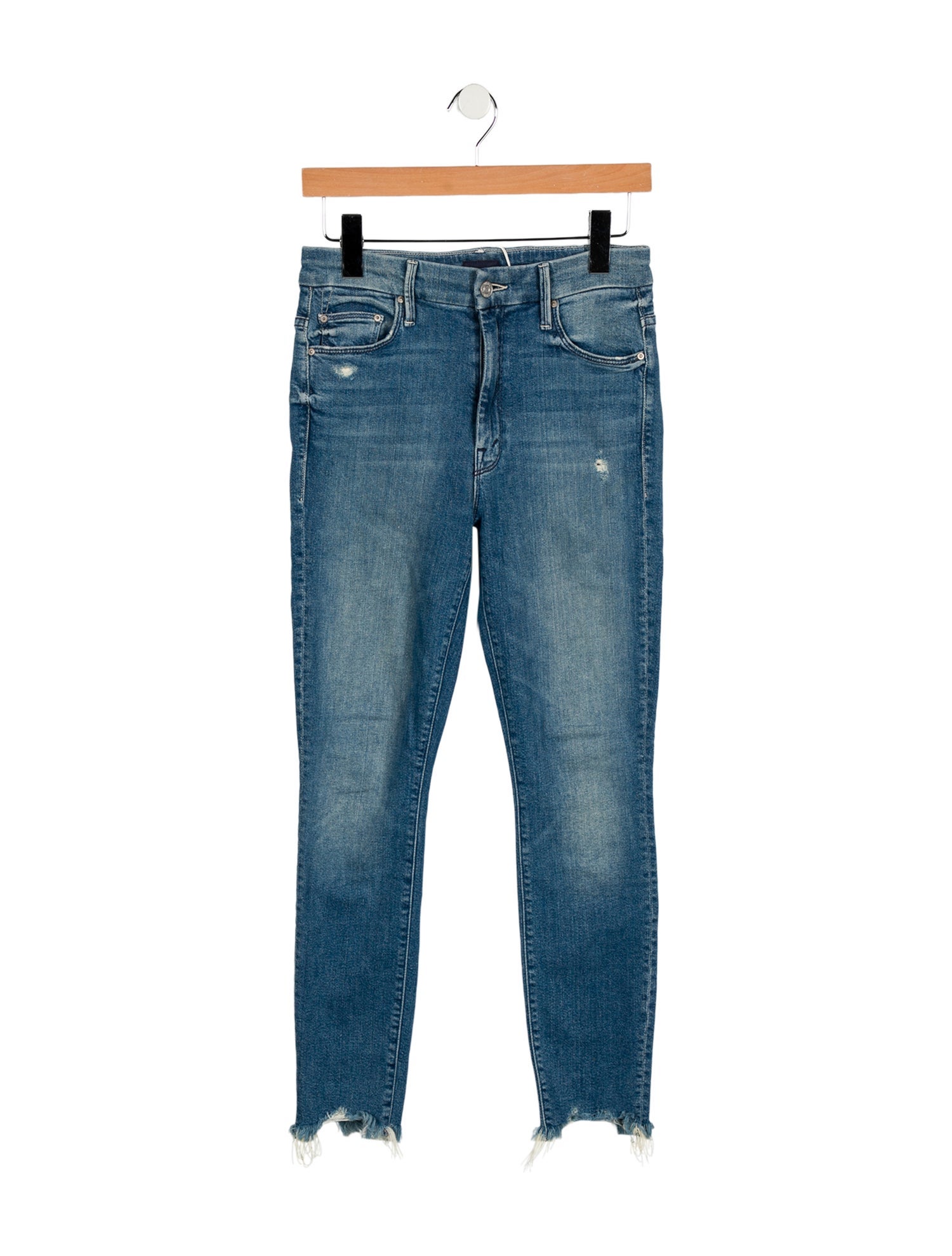 Mother Mid-Rise Skinny Leg Jeans