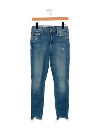 Mother Mid-Rise Skinny Leg Jeans