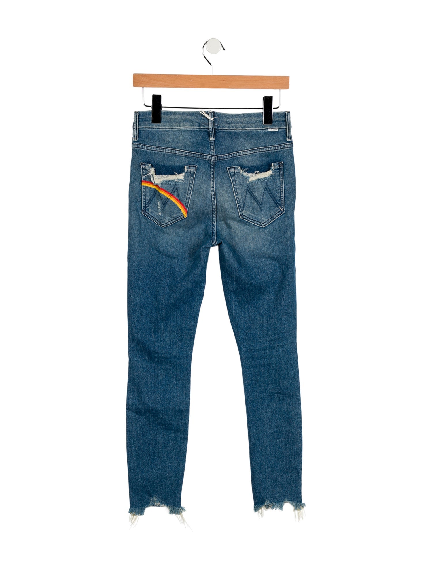 Mother Mid-Rise Skinny Leg Jeans