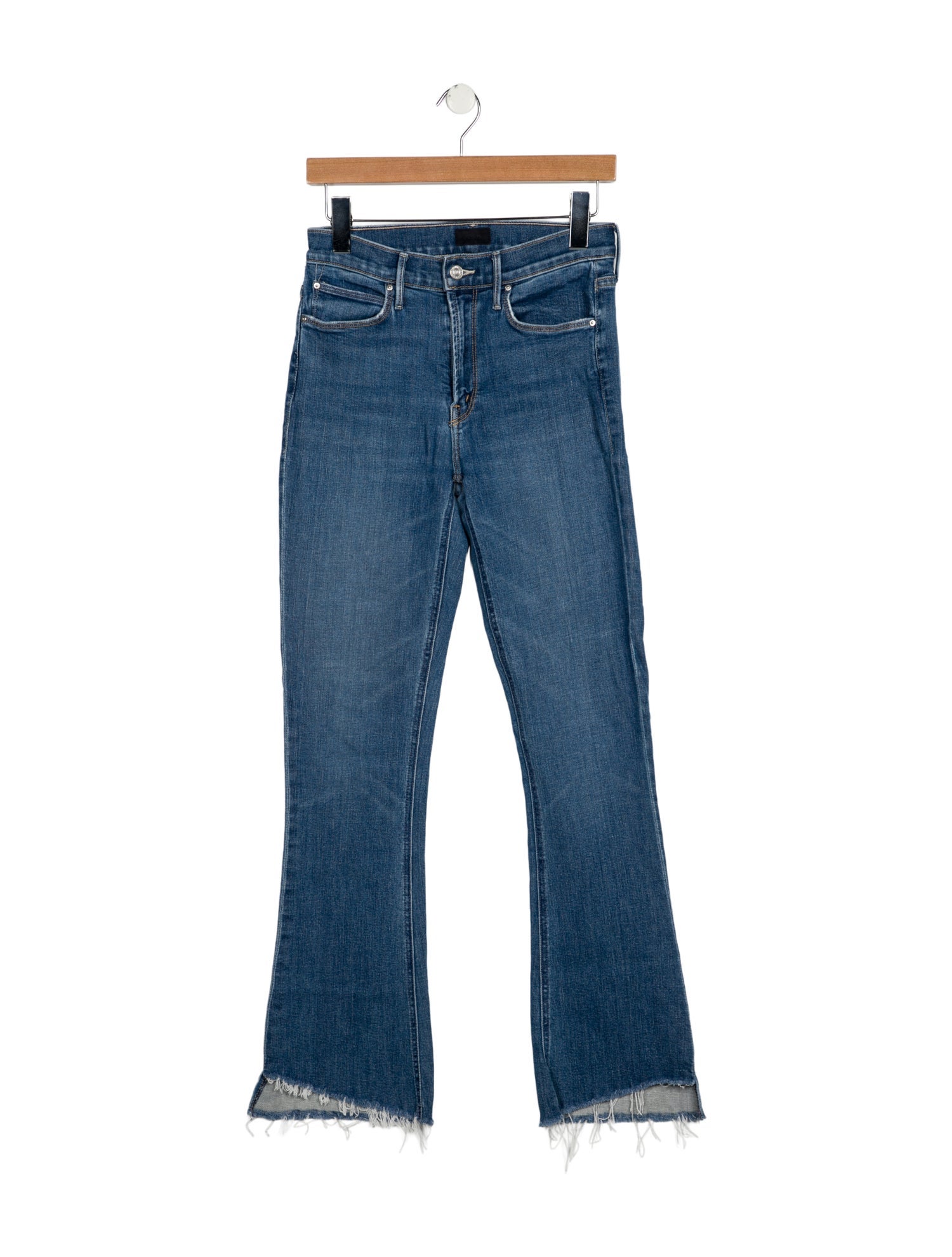 Mother Mid-Rise Wide Leg Jeans