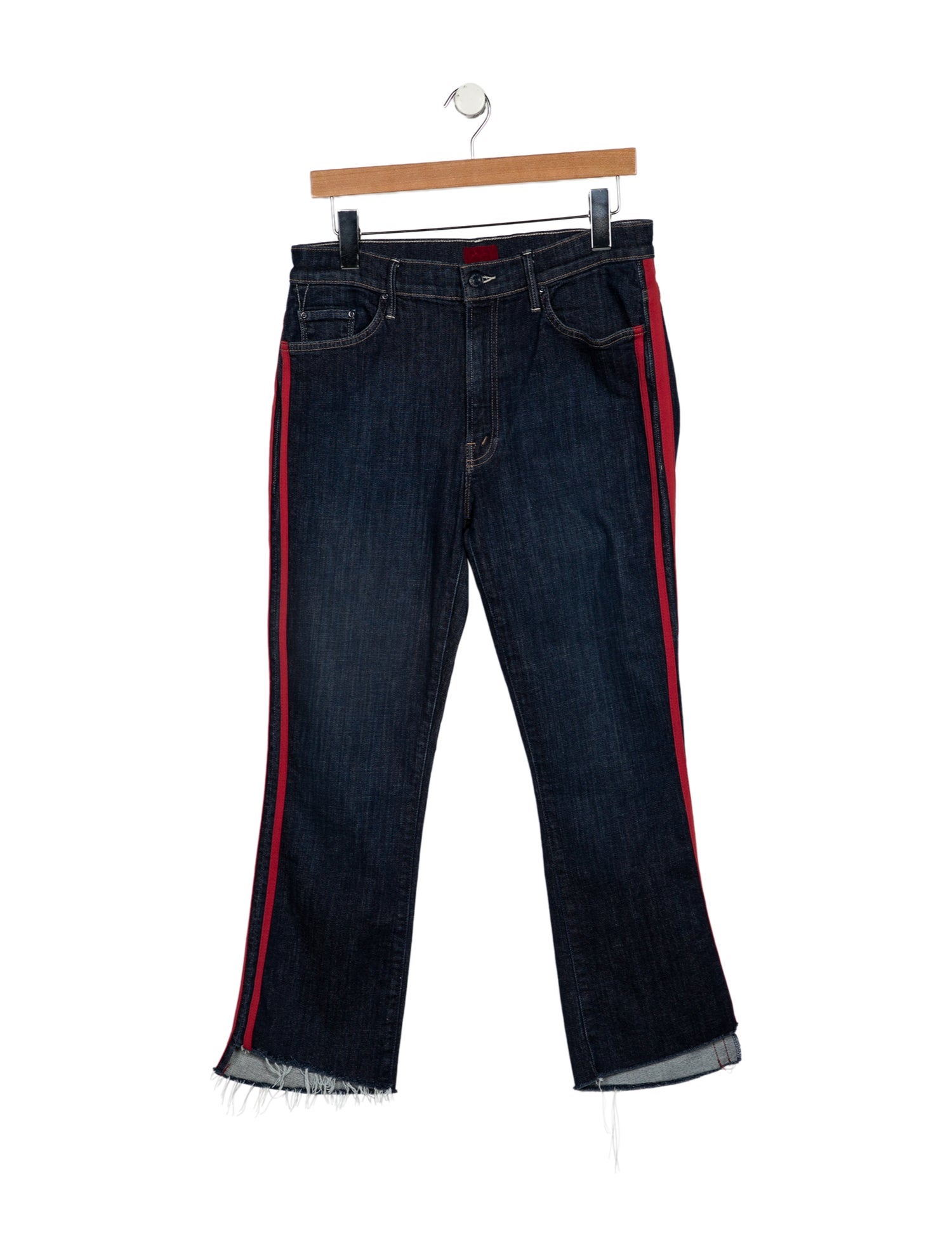 Mother Mid-Rise Straight Leg Jeans