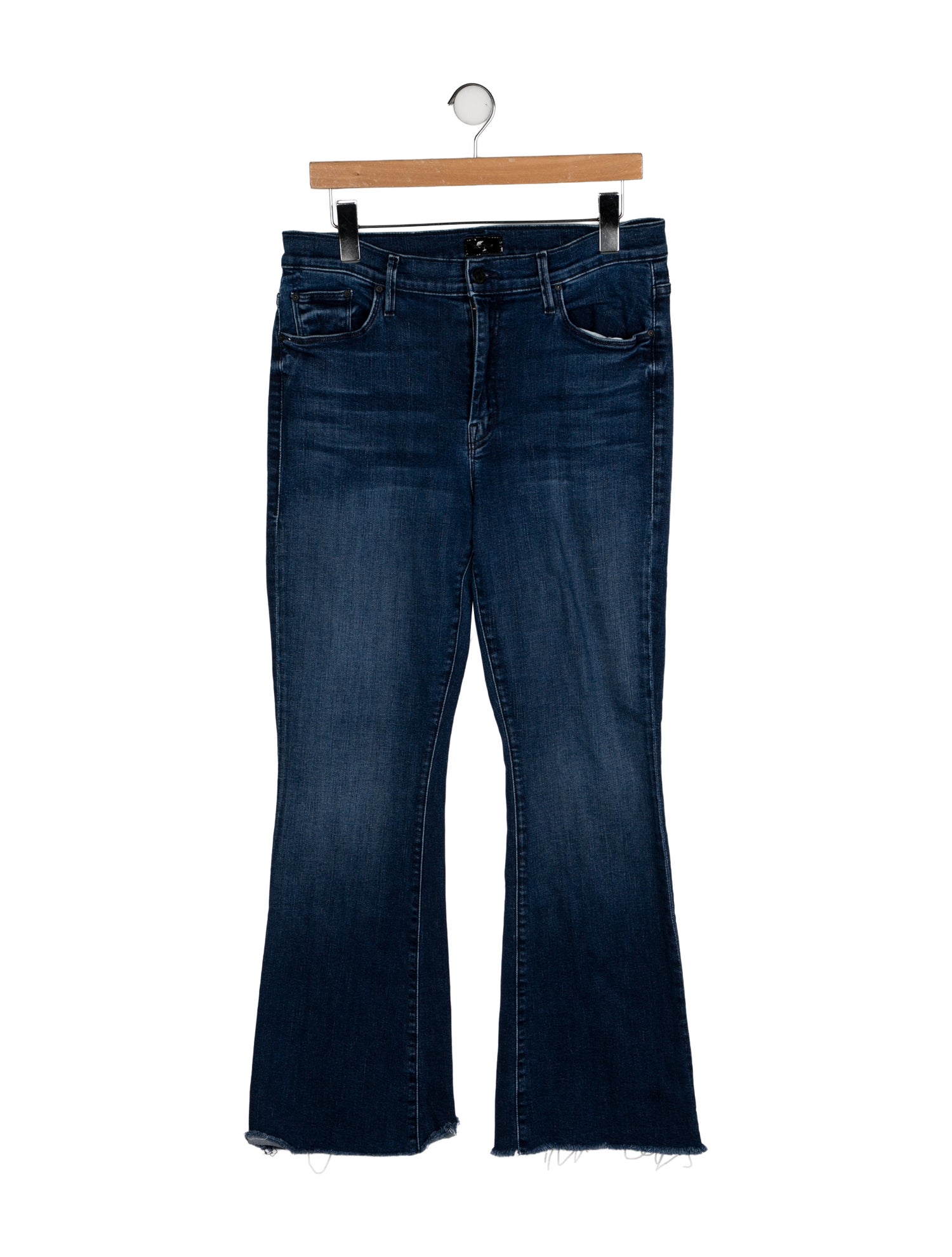 Mother Mid-Rise Wide Leg Jeans