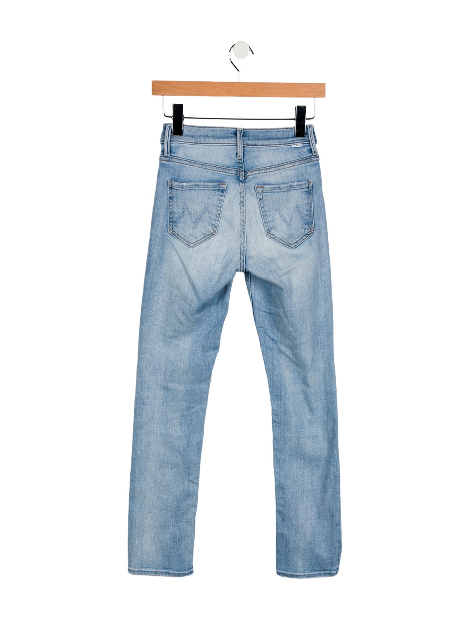 Mother Mid-Rise Straight Leg Jeans