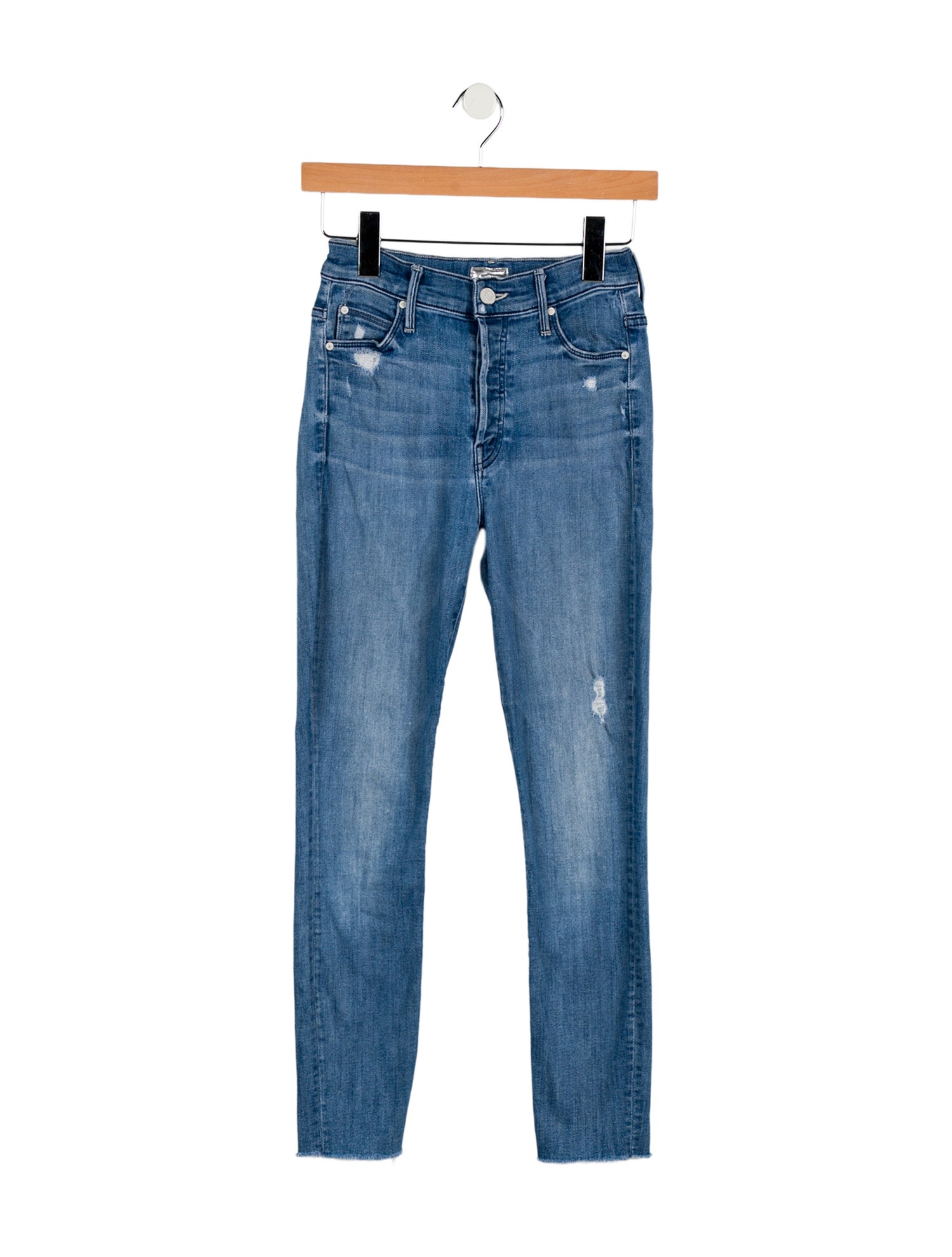 Mother Mid-Rise Skinny Leg Jeans