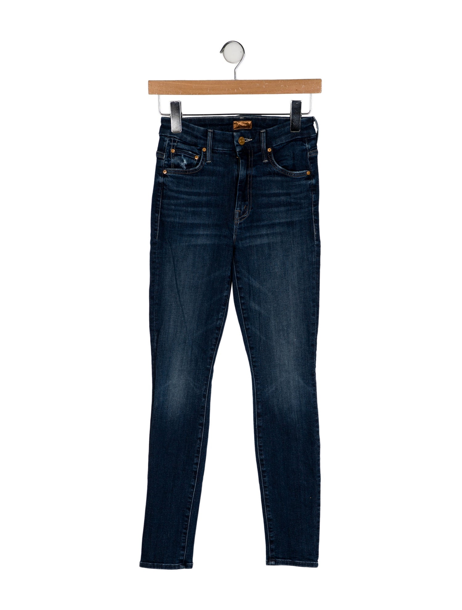 Mother Mid-Rise Skinny Leg Jeans