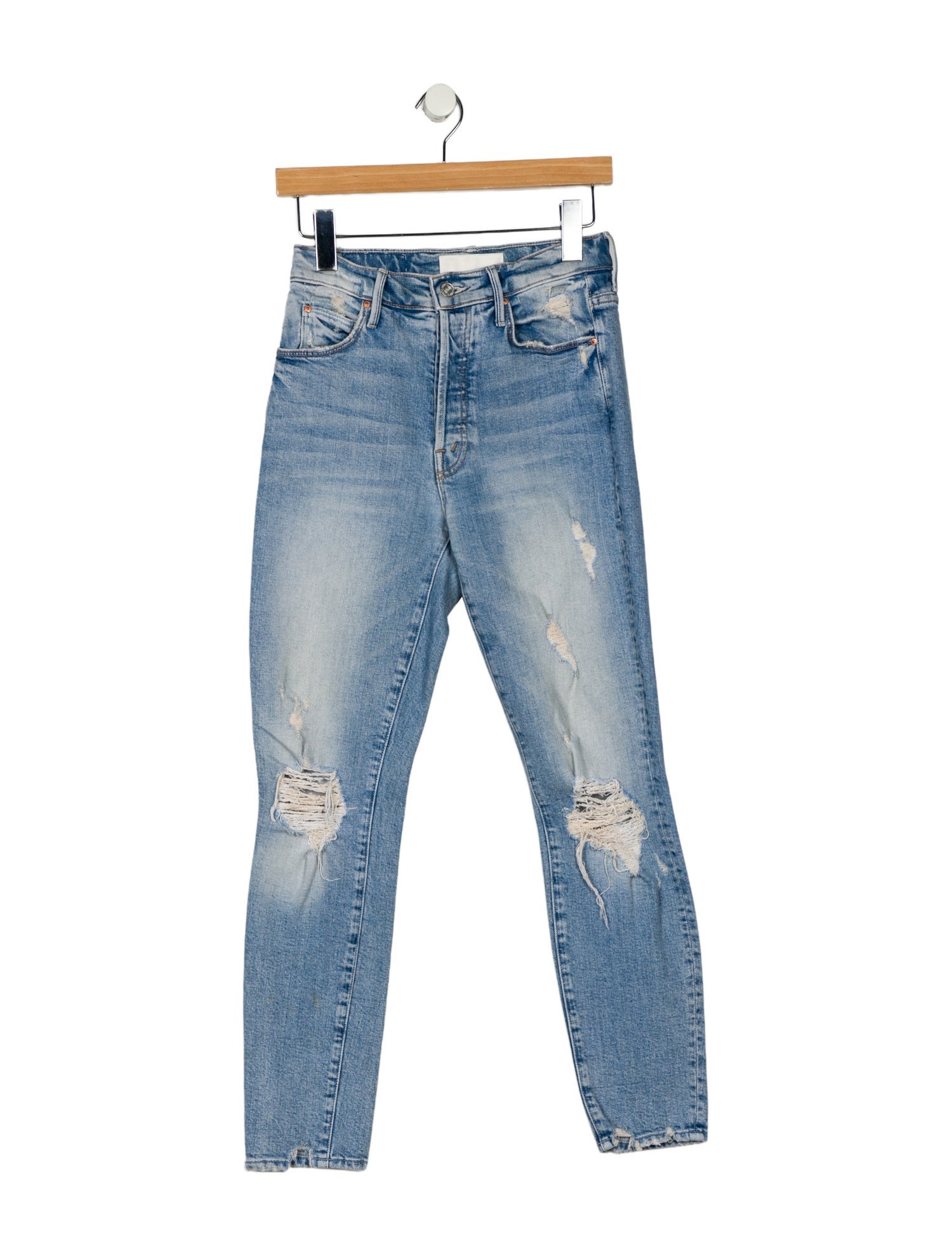 Mother Mid-Rise Skinny Leg Jeans