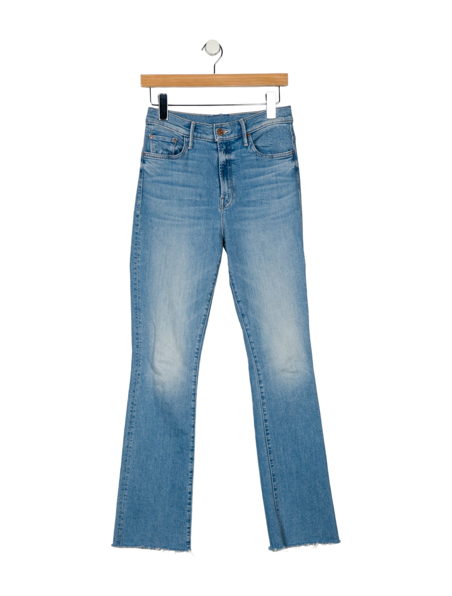 Mother Mid-Rise Straight Leg Jeans