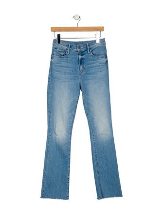Mother Mid-Rise Straight Leg Jeans