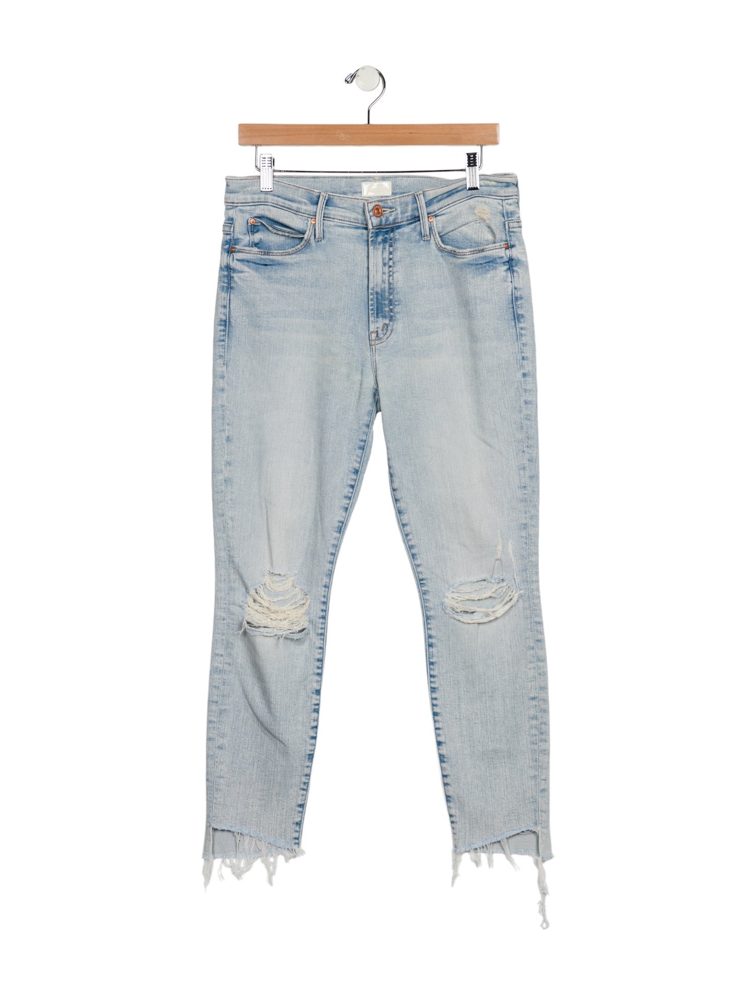 Mother Mid-Rise Skinny Leg Jeans