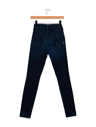 Mother Mid-Rise Skinny Leg Jeans
