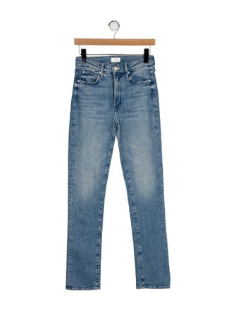 Mother Mid-Rise Straight Leg Jeans
