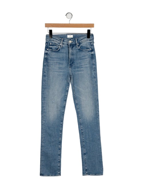 Mother Mid-Rise Straight Leg Jeans