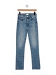 Mother Mid-Rise Straight Leg Jeans