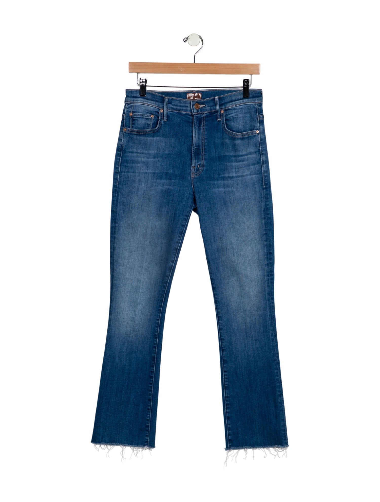 Mother Mid-Rise Straight Leg Jeans