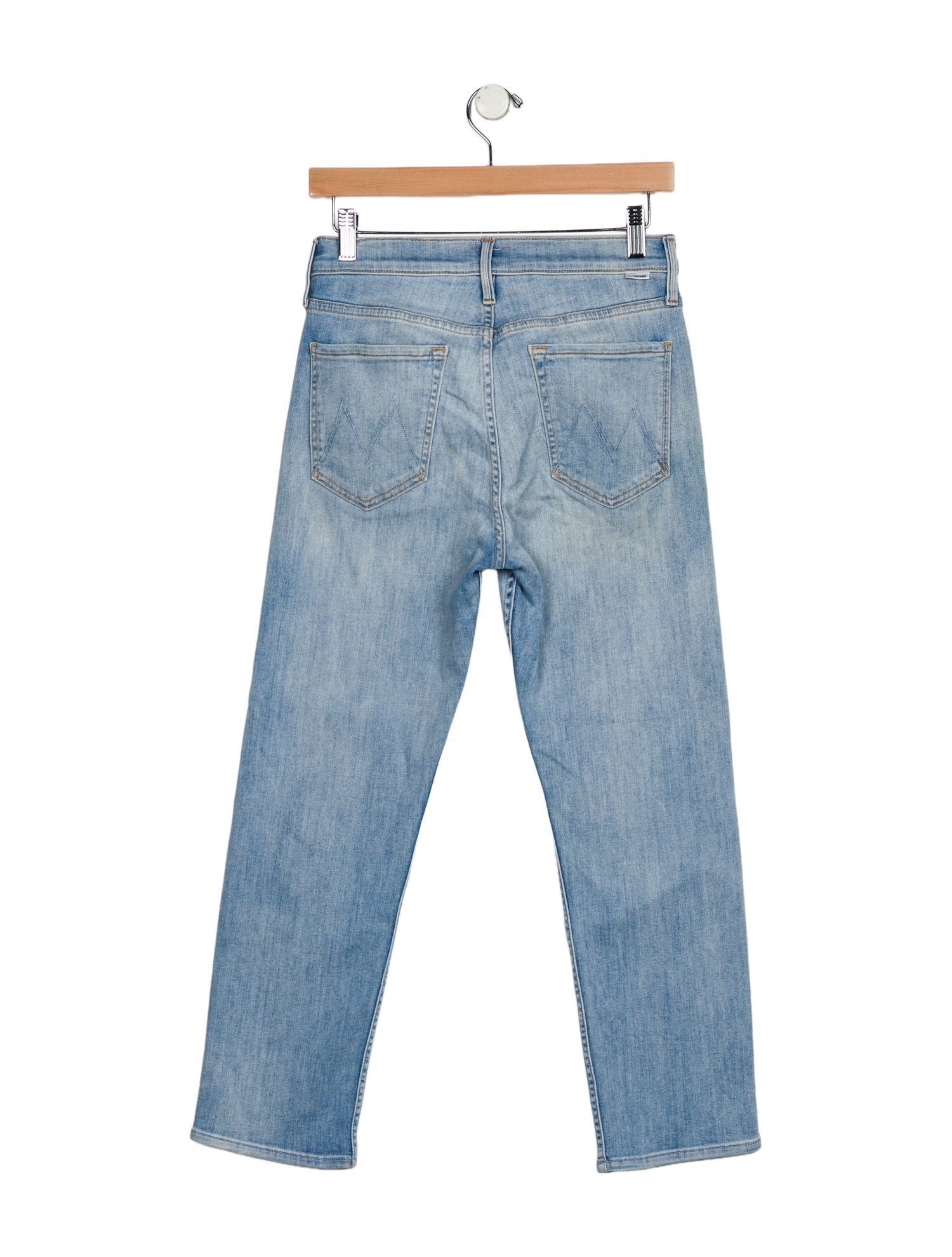 Mother Mid-Rise Straight Leg Jeans