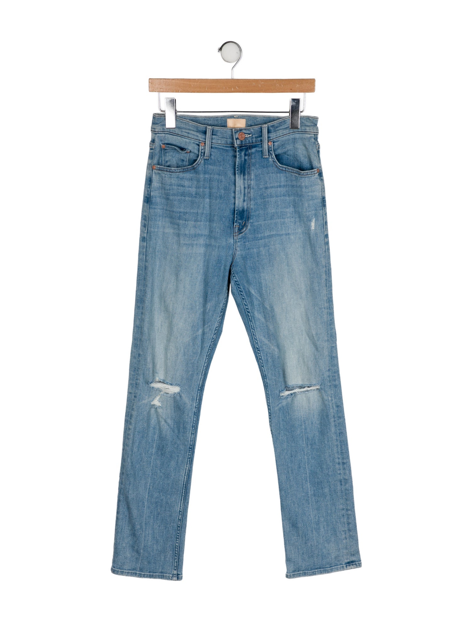 Mother High-Rise Straight Leg Jeans