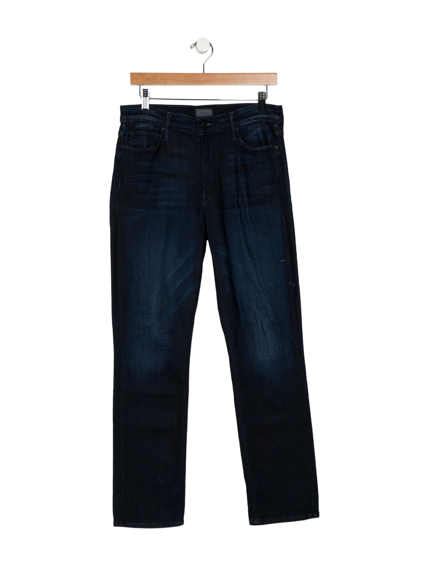 Mother Mid-Rise Straight Leg Jeans