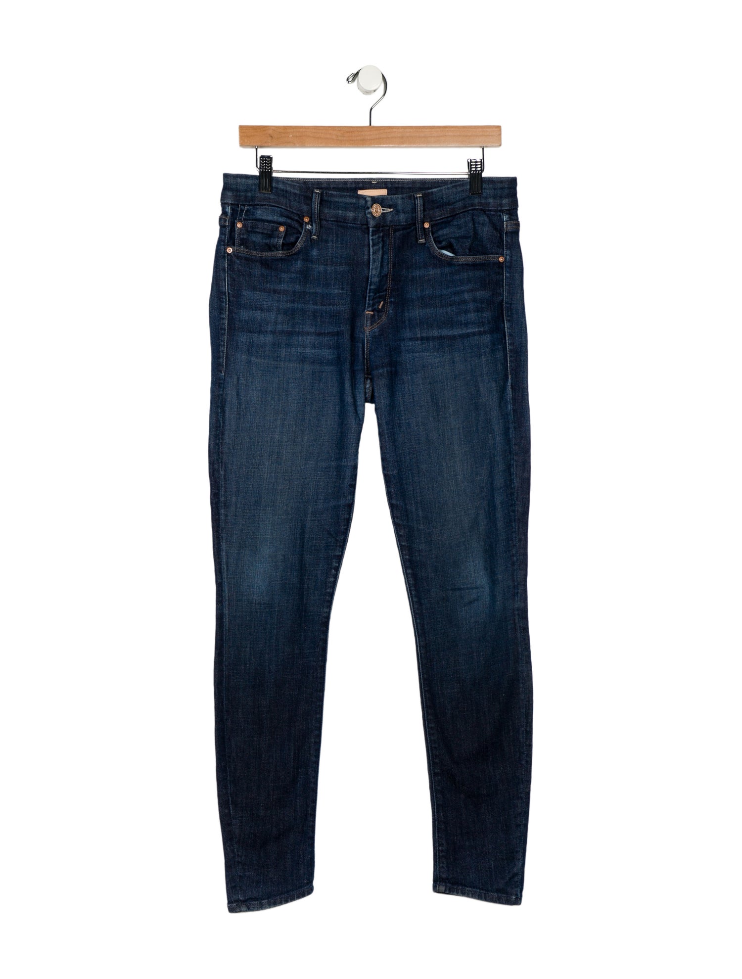 Mother Mid-Rise Skinny Leg Jeans