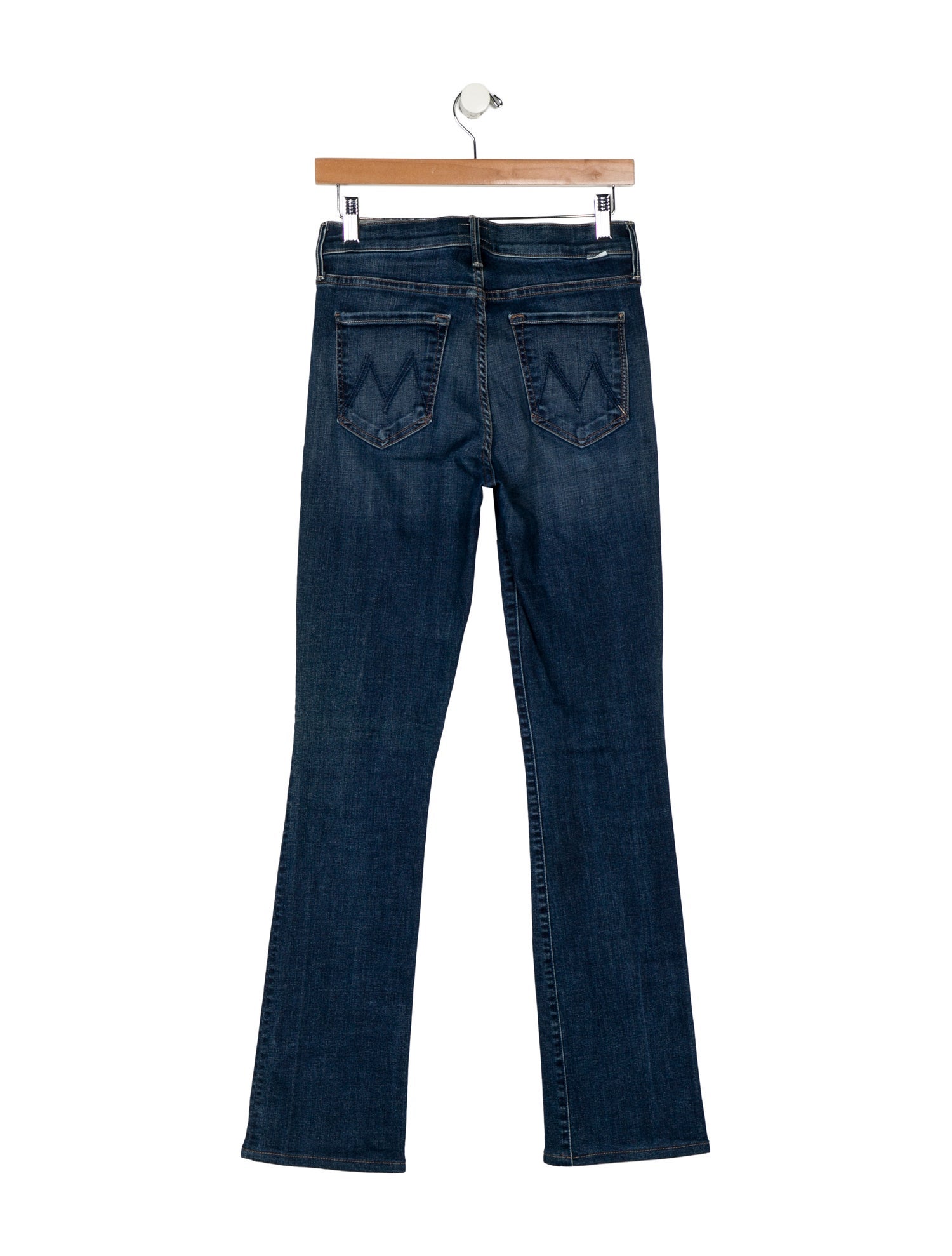 Mother Mid-Rise Straight Leg Jeans