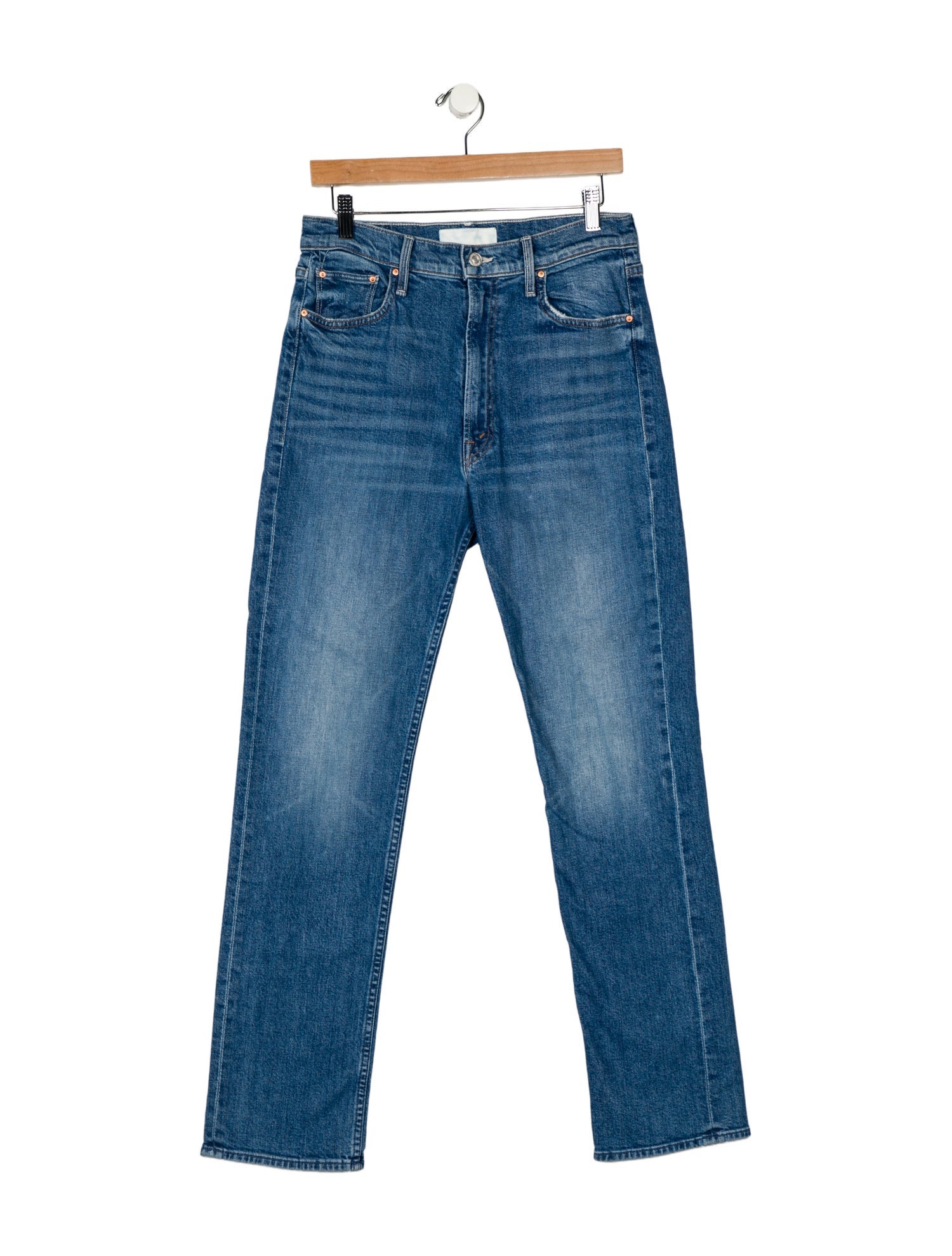 Mother High-Rise Straight Leg Jeans