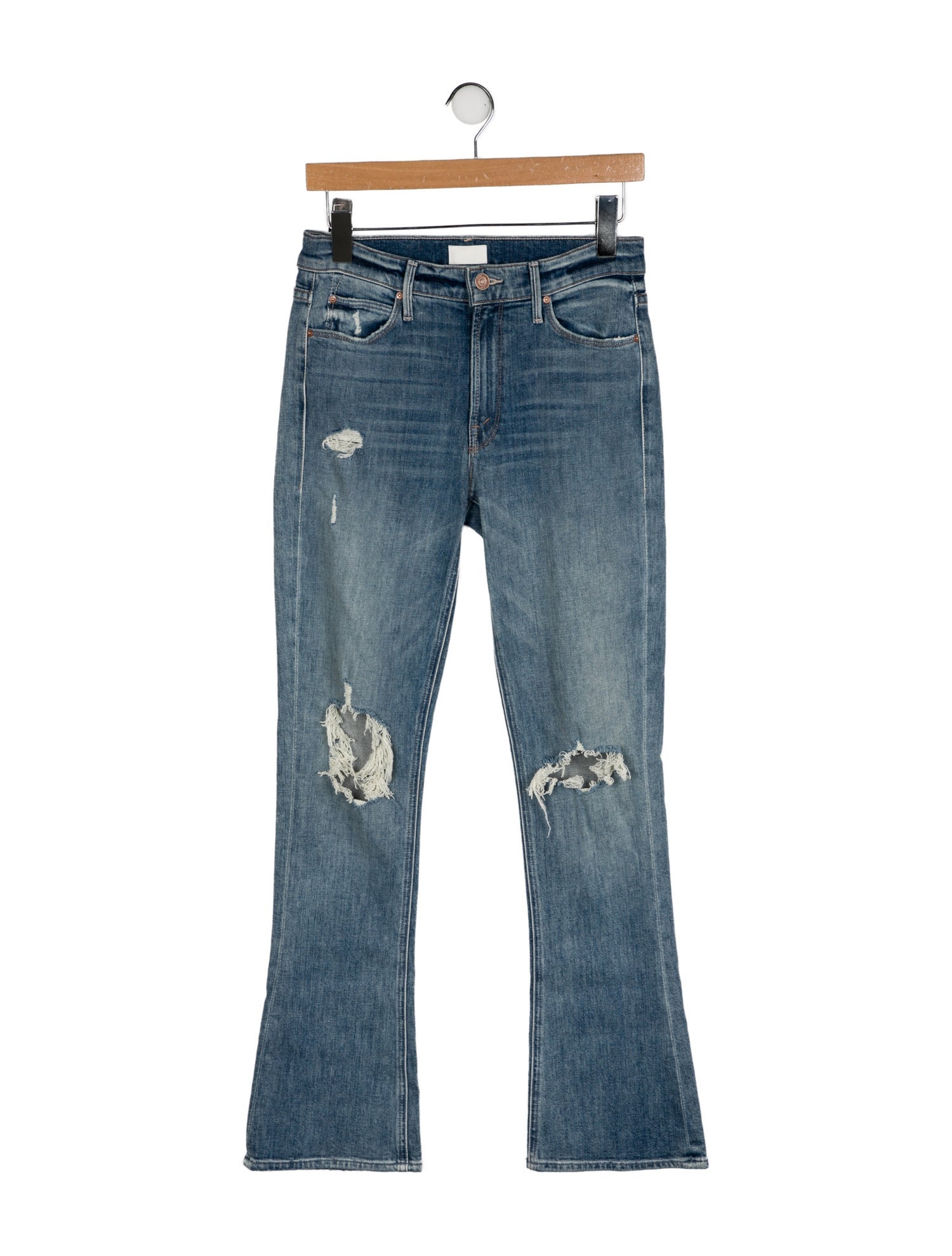 Mother Mid-Rise Straight Leg Jeans