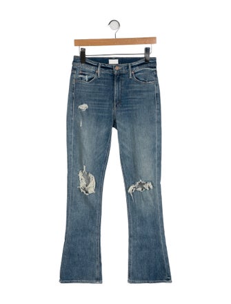 Mother Mid-Rise Straight Leg Jeans