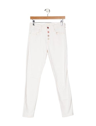 Mother Mid-Rise Skinny Leg Jeans