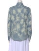 Mother Tie-Dye Print Long Sleeve Button-Up Top