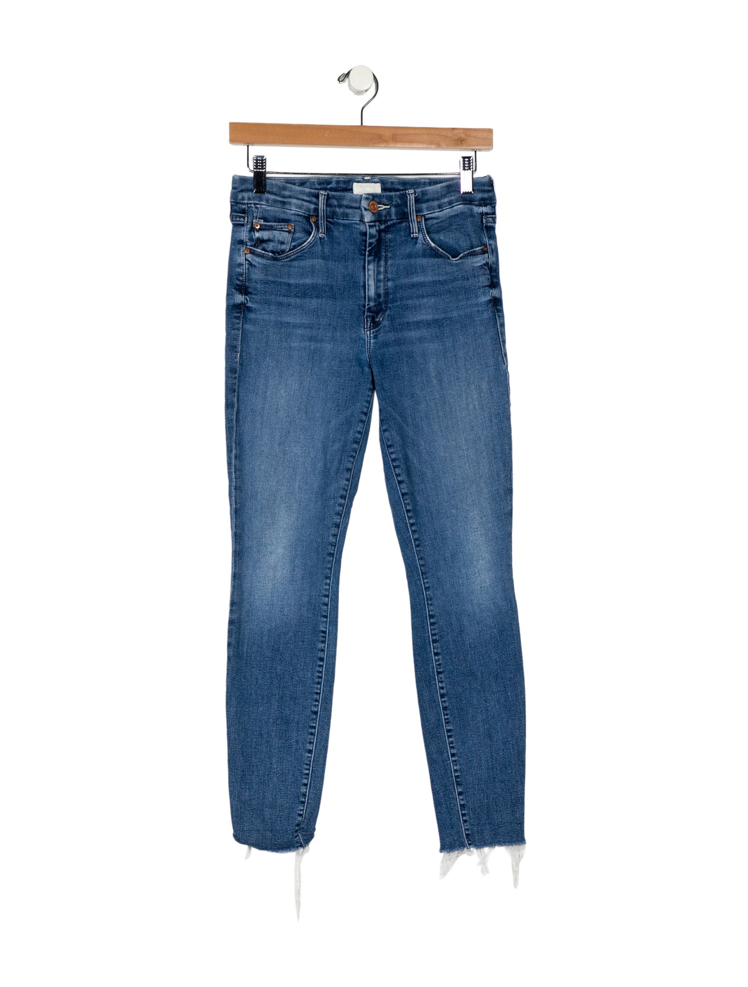 Mother Mid-Rise Skinny Leg Jeans
