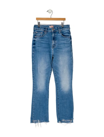 Mother Mid-Rise Straight Leg Jeans