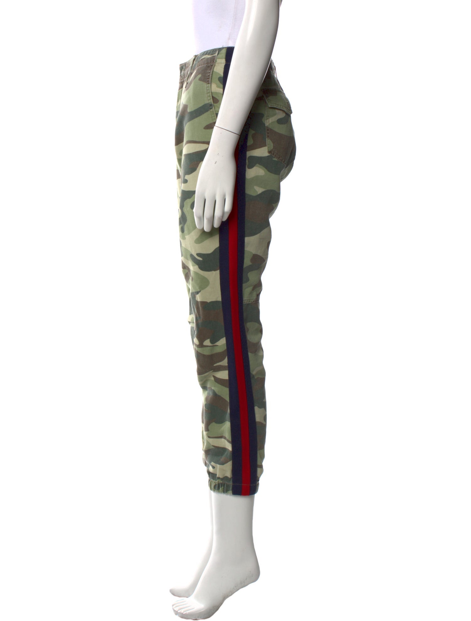 Mother Camouflage Print Skinny Leg Pants