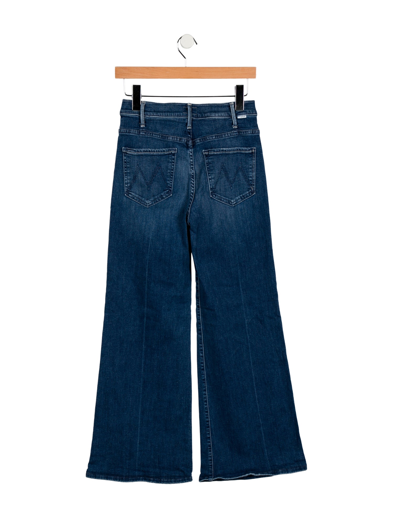 Mother Mid-Rise Wide Leg Jeans